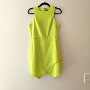 Naven Asymmetrical Hem With Zipper Accent Dress